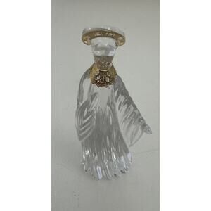 VTG GORHAM Lead Crystal MARY Nativity Figurine Replacement 24K GOLD PLATED Trim